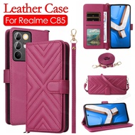 For RealmeC85 Flip Leather Phone Case For Realme C85 Pro C85Pro C85X C 85 RealmeC85 Pro RealmeC85Pro