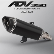 For HONDA ADV350 ADV 350 Slip on Full Motorcycle Exhaust System carbon racing Exhaust Pipe 2021-202