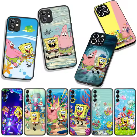 Sponges Bob S-SpongeBobs S-SquarePant for Xiaomi Poco F7 F6 F8 Ultra F5 X7 X6 X5 M6 M7 M8 Pro C85 C7