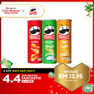 Pringles Chips Bundle: Original + Cheesy Cheese + Sour Cream &amp; Onion 102g