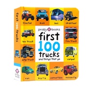 First 100 Trucks English Picture Book Vehicle Enlightenment Cognition 100 Word Series Basic