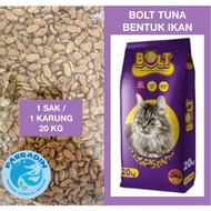 Makanan Kucing BOLT TUNA Bentuk IKAN 1 Sak / Karung Terbaru