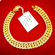 LAELA GELANG  TANGAN LIPAN PADU 2C EMAS TULEN 916 GOLD BRACELETS