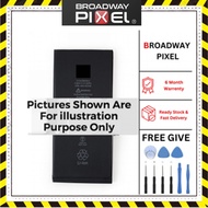 BROADWAY Battery Bateri for IP 6/6S/6s Plus/7/7P/8/8Plus/X/XS Max/XR/11/12 Pro/13/14pro