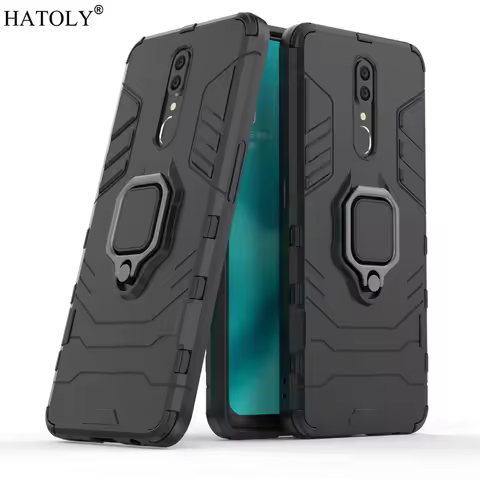 OPPO F11 Case Cover for OPPO F11 Magnetic Finger Ring Phone Case Shell Bumper Protective Hard PC Arm