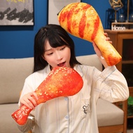 JOJO CASTLE 40-100cm Simulation Chicken Drumstick Plush Toy Lifelike Chicken Leg Stuffed Pillow Fun 