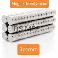 🔅 Magnet Neodymium bulat N52 8x4 mm