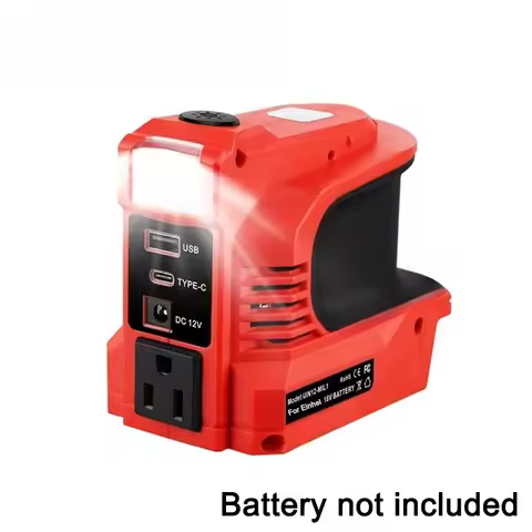 18V Battery Power Inverter DC18V to 110V/220V Adapter Compatible for Makita DeWalt Milwaukee Bosch E