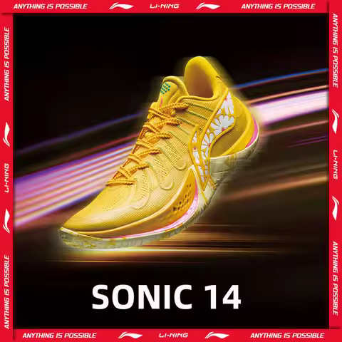 Li-Ning Men's SONIC 14 Professional Basketball Shoes BOOM Cushioning LiNing Durable Competition Spor