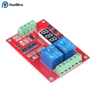 FRM02 Multi-Function Time Delay Relay Module 2 Channel Digital Timer Control Switch Cycle Delay Self