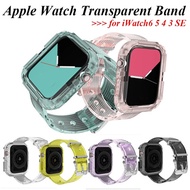 For Apple Watch Band 38-40-42-44mm Case+Strap for iWatch series 5 4 3 SE 6 Silicone Sports Strap Sof