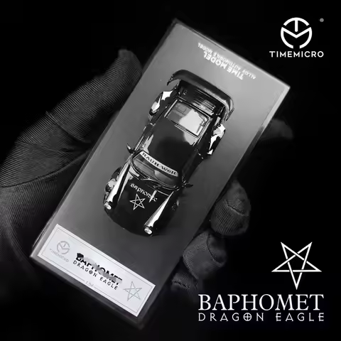 Time Micro1:64 Porsche RWB 964 Norse Demon Dragon Eagle Diecast Car Model