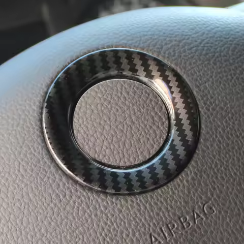 Car Steering Wheel Logo Circle Sticker for Volkswagen VW Golf 6 7 MK6 MK7 Jetta MK5 Passat B6 B7 Pol