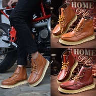 British Classic Martin Boots Overall Men 875/1907 Waterproof Comfortable High-Top Shoes Leather Hand