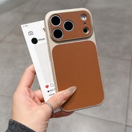 Casing Leather Large Window Phone Case for iPhone 17 16 15 14 13 Pro Max plus air 2QSH