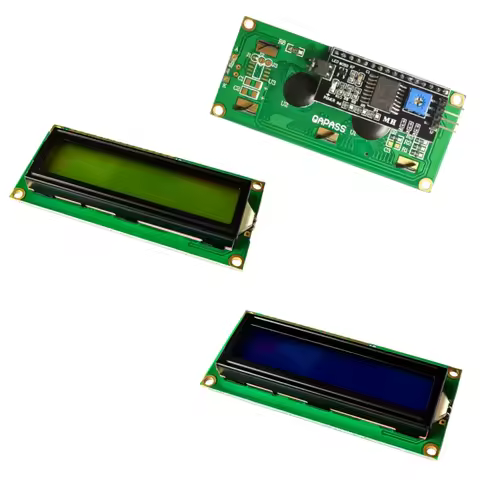 LCD1602 I2C LCD Module Blue / Yellow Green Screen 16x2 Character LCD Display 5V PCF8574 IIC Adapter 