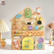 Busy board - Woodness brand Busy board - Montessori wooden toys - Board game