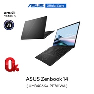ASUS Zenbook 14 OLED UM3406KA-PP761WA Copilot+ 14 inch thin and light laptop 3K OLED AMD Ryzen™ AI