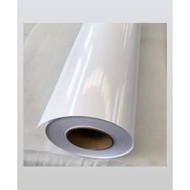 Wrapping motor - Sticker Skotlet putih Glossy Glosi skotlet motor mobil lebar 45cm