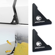 2Pcs Car Door Corner Protection Sticker Anti Collision Scratch Rubber Logo Cover for Proton Wira X50