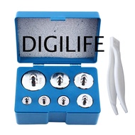 Calibration Weight 7pcs Scale 10g - 200g Calibration Pendulum Set Gram Milligram Gold Scales 10 20 5