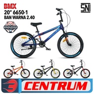 Sepeda BMX Anak Laki Centrum CT6650-1 Ban Warna 20x2.4 Inch Ban Pompa Untuk 7-12 Tahun