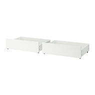 MALM 雙人高床框用床底收納盒, 白色, 200 公分