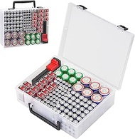 RISOU Battery Organizer Storage Case,Stores More Than 95 Batteries - Battery Storage Box for AA AAA 