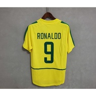 【Retro SSS+】2002 Brazil High Quality Customized Retro Brazil Football Jersey RONALDO R.CARLOS