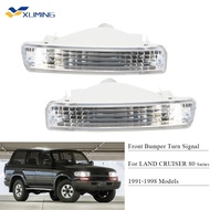 Xuming ไฟสัญญาณเลี้ยวกันชนหน้ารถยนต์สำหรับ TOYOTA LAND CRUISER 80 Series 1991 1992-1998 LC80 FJ80 FZ
