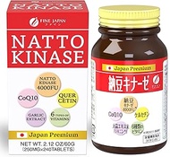 FINE JAPAN Nattokinase 4000FU - Authentic Japanese Supplement (Derived from Japanese Natto) Non-GMO 