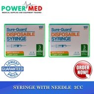 SYRINGE WITH NEEDLE  3CC PER BOX