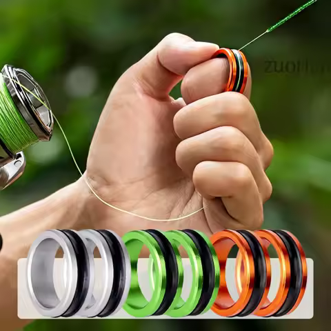 1/2pcs Alloy Cable Ring Fast Line Cutting Anti-slip Pull Wire Ring Protect Hands Fishing Reel Tighte