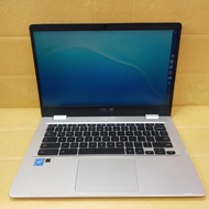 Laptop Bekas Asus ChromBook C423NA N3350 4GB/SSD128GB Mulus Pisan