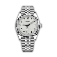 Seiko Mods Datejust 36mm / 40mm Arabic dial jubilee strap Seikolex seiko modify seiko modified white