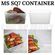 [LHC] MS SQ7 PP SQUARE CONTAINER WITH LID 30PCS / BEKAS PETAK BESAR / DISPOSABLE SQUARE CONTAINER / 