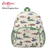 Cath Kidston Kids Classic Large Backpack with Mesh Pocket Fast Cars Cream กระเป๋า กระเป๋าสะพายเด็ก กระเป๋าสะพายหลัง กระเป๋าเป้เด็ก กระเป๋าแคทคิดสตัน