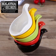 Porcelain Sauce Dish Colorful Appetizer/Dessert/Snacks/Caviar/Food Dipping Holder Spoon Style Design