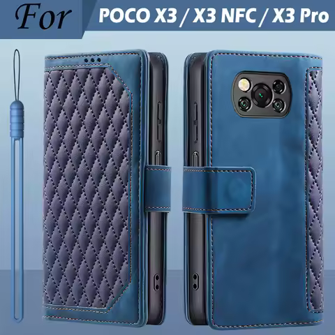 For Xiaomi POCO X3 NFC Phone Case X 3 Pro Magnetic Wallet Flip Leather Cover Etui for Xiaomi POCO X3