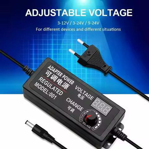 AC DC Power Supply 3V 9V 12V 24V 36V 2A 3A 5A 10A Lighting Transformer 220V To 12V Led Adjustable Po