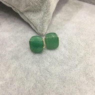 AUTHENTIC US 10K GOLD JADE  EARRINGS