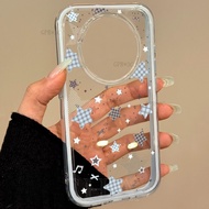 Simplicity ultra-thin Case For Vivo X300 Ultra X300 S X300 Splashed Ink Plaid Stars Shockproof Soft 