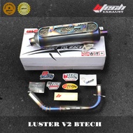 KNALPOT KONDOMAN LUSTER V2 BTECH + DB KILLER BAUT TITANIUM PNP ALL MATIC PCX NMAX AEROX VARIO SCOOPY