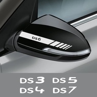2PCS Car Rearview Mirror Stickers For Citroen DS3 Cabrio DS4 DS5 Prestige 5LS DS DS6 DS7 Auto Access