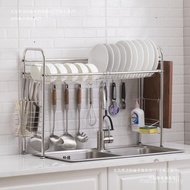 Dish Storage Rack Above Kitchen Dishwashing Sink Multifunctional Drain Rack Dish Rack Sink TPZU