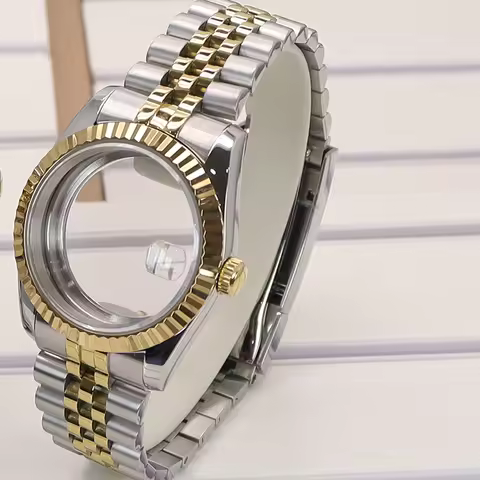 36mm/39mm Fluted Watch Case Strap Sapphire Glass For Seiko NH35 NH36 NH34 4R36 Miyota 8215 nh35 Watc