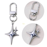 flgo Creative Star Moon Keychain Novelty Couple Keyring Backpack Ornaments Bag Pendant Jewelry Party