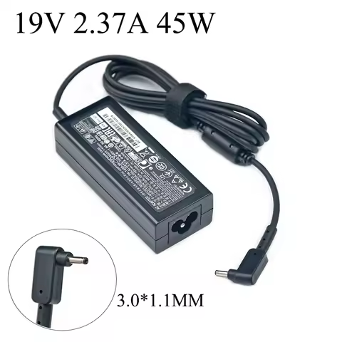 19V 2.37A 45W Laptop Charger AC Power Adapter For Acer Spin 1 SP111-32N 3 SP314-51 Swift 1 SF113-31 