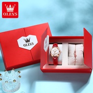 520 Valentine's Day Gift Olevs Brand Fashion Ladies Watch Women's Watch Gift Set Waterproof Quartz Watch Women
