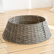 Skirt Base Christmas Tree Tree Feet Christmas Tree Fence Retro Rattan Nordic Tree Fence Decoration i
